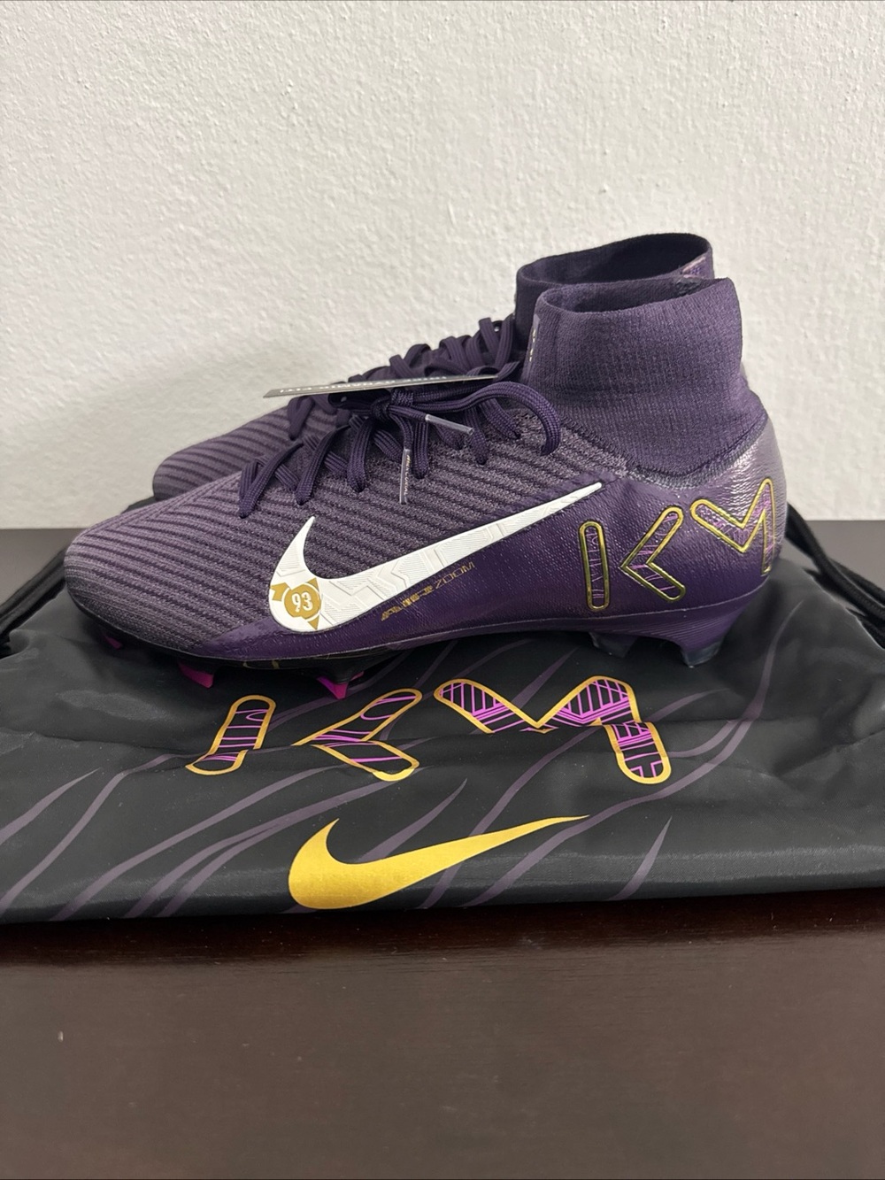 Nike Zoom Superfly 10 Elite KM FG Kylian Mbappé Cleats FQ8692-500 Men's Size 8.5